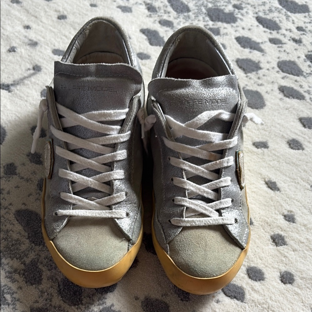 Gray Classic Canvas Sneakers with Gum Soles